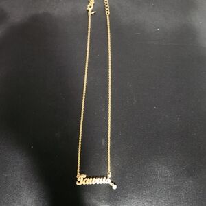 Vintage AVON Taurus Gold Nameplate Necklace